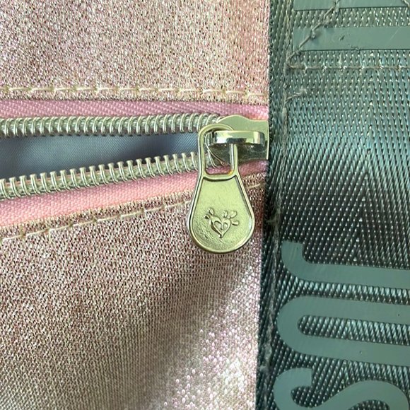 Justice Shimmer Logo Pink Duffel Bag - Picture 7 of 8